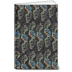 Multicolored Dna Strand Art 8  X 10  Hardcover Notebook by ExtraAwesomeSauce