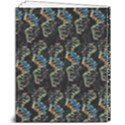 Multicolored DNA Strand Art 8  x 10  Hardcover Notebook View2