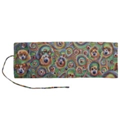Surreal Abstract Early Ai Art Roll Up Canvas Pencil Holder (m) by ExtraAwesomeSauce