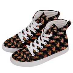 Regal Eagle Pattern Women s Hi-top Skate Sneakers by ExtraAwesomeSauce