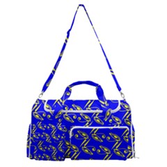 Eye Of Horus Pattern Sports Gym Duffle Bag With Shoe Compartment by ExtraAwesomeSauce