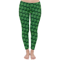 St  Patrick s Day Clovers Classic Winter Leggings by ExtraAwesomeSauce