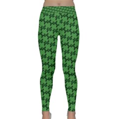 St  Patrick s Day Clovers Classic Yoga Leggings by ExtraAwesomeSauce