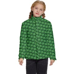 St  Patrick s Day Clovers Kids  Puffer Bubble Jacket Coat by ExtraAwesomeSauce
