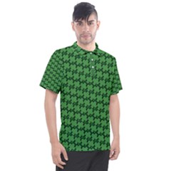St  Patrick s Day Clovers Men s Polo T-shirt by ExtraAwesomeSauce