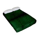 Green Diamond Grid Pattern Fitted Sheet (Full/ Double Size) View2