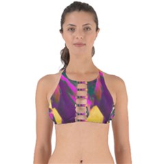 Vibrant Abstract Equine Art Perfectly Cut Out Bikini Top by ExtraAwesomeSauce