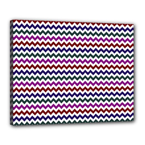 Chevron Pattern Canvas 20  X 16  (stretched) by ytdream