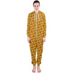 Pixel Art Mushroom Pattern Hooded Jumpsuit (ladies) by ExtraAwesomeSauce