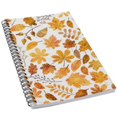 Brown Autumn Leaves 5 5  X 8 5  Notebook by kyorashop23