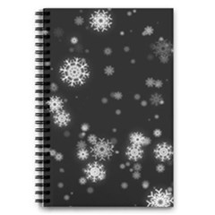 Christmas Snow Edge, Lights 5 5  X 8 5  Notebook by kyorashop23