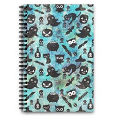 Ghosts Owls Pumpkins 5 5  X 8 5  Notebook by kyorashop23
