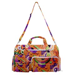Halloween Monsters Sports Gym Duffle Bag With Shoe Compartment by kyorashop23