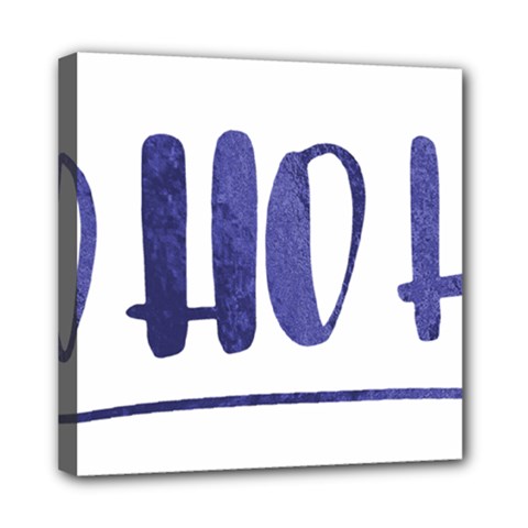 Ho Ho Ho! Christmas Minimalist Mini Canvas 8  X 8  (stretched) by ConteMonfrey