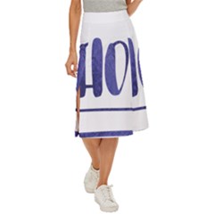 Ho Ho Ho! Christmas Minimalist Midi Panel Skirt by ConteMonfrey
