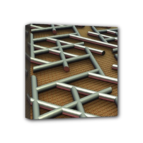0118 F Expression Of Structure Large Mini Canvas 4  X 4  (stretched) by geonetique