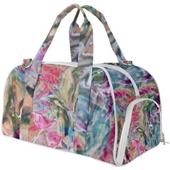 Flow Burner Gym Duffle Bag by kaleidomarblingart