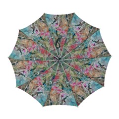 Flow Automatic Folding Umbrella With Case (large) by kaleidomarblingart