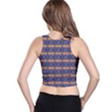 Bitcoin Logo Pattern Racer Back Crop Top View2