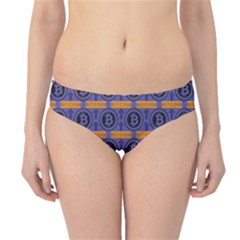 Bitcoin Logo Pattern Hipster Bikini Bottoms by ExtraAwesomeSauce