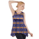 Bitcoin Logo Pattern Side Drop Tank Tunic View1