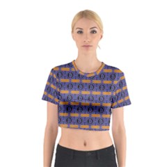 Bitcoin Logo Pattern Cotton Crop Top by ExtraAwesomeSauce