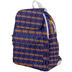 Bitcoin Logo Pattern Top Flap Backpack by ExtraAwesomeSauce