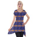 Bitcoin Logo Pattern Short Sleeve Side Drop Tunic View1