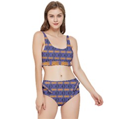 Bitcoin Logo Pattern Frilly Bikini Set by ExtraAwesomeSauce