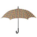 Colorful Bitcoin Pattern Hook Handle Umbrellas (Small) View3