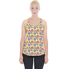 Colorful Bitcoin Pattern Piece Up Tank Top by ExtraAwesomeSauce