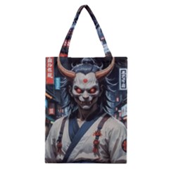 Demon Samurai Classic Tote Bag by AwesomeSauce