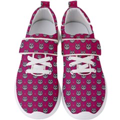 Calavera Cat Art Pattern Men s Velcro Strap Shoes by ExtraAwesomeSauce