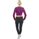 Calavera Cat Art Pattern Long Sleeve Cropped Velvet Jacket View2
