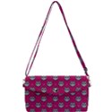 Calavera Cat Art Pattern Removable Strap Clutch Bag View1