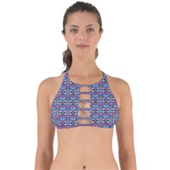 Colorful Sugar Skull Cat Pattern Perfectly Cut Out Bikini Top by ExtraAwesomeSauce