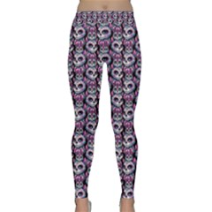 Sugar Skull Cat Pattern Classic Yoga Leggings by ExtraAwesomeSauce