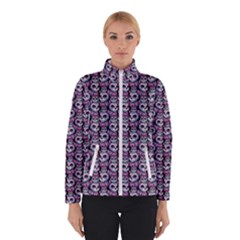 Sugar Skull Cat Pattern Women s Bomber Jacket by ExtraAwesomeSauce