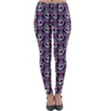 Sugar Skull Cat Pattern Lightweight Velour Leggings View1