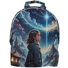Enchanting Fantasy Night Sky Scene Mini Full Print Backpack by ExtraAwesomeSauce