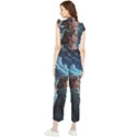 Enchanting Fantasy Night Sky Scene Women s Frill Top Chiffon Jumpsuit View2