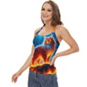 Enchanted Fire Feline Basic Halter Top View2