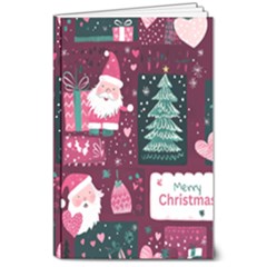 Christmas Santa Claus 8  X 10  Softcover Notebook by Posterlux