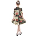 Christmas Reindeer Kids  All Frills Chiffon Dress View2