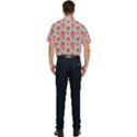 Retro 1880s Flowers Pattern 11 Men s Short Sleeve Pocket Shirt  View2
