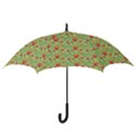 Retro 1880s Flowers Pattern 17 Hook Handle Umbrellas (Small) View3