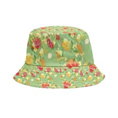 Retro 1880s Flowers Pattern 17 Inside Out Bucket Hat by violetheavensky