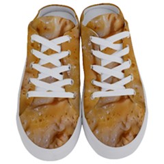 Homemade Flan Extreme Close-up Texture Half Slippers by dflcprintsclothing