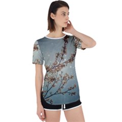 Dreamy Nature Motif Perpetual Short Sleeve T-shirt by dflcprintsclothing