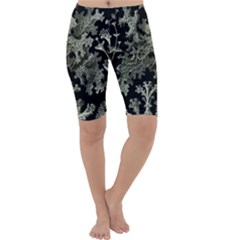 Weave Haeckel Lichenes Photobionten Cropped Leggings  by Cemarart